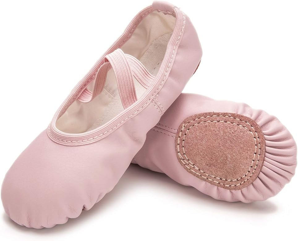 Amazon.com | RoseMoli Ballet Shoes for Girls/Toddlers/Kids/Women, Leather Yoga Shoes/Ballet Slipp... | Amazon (US)