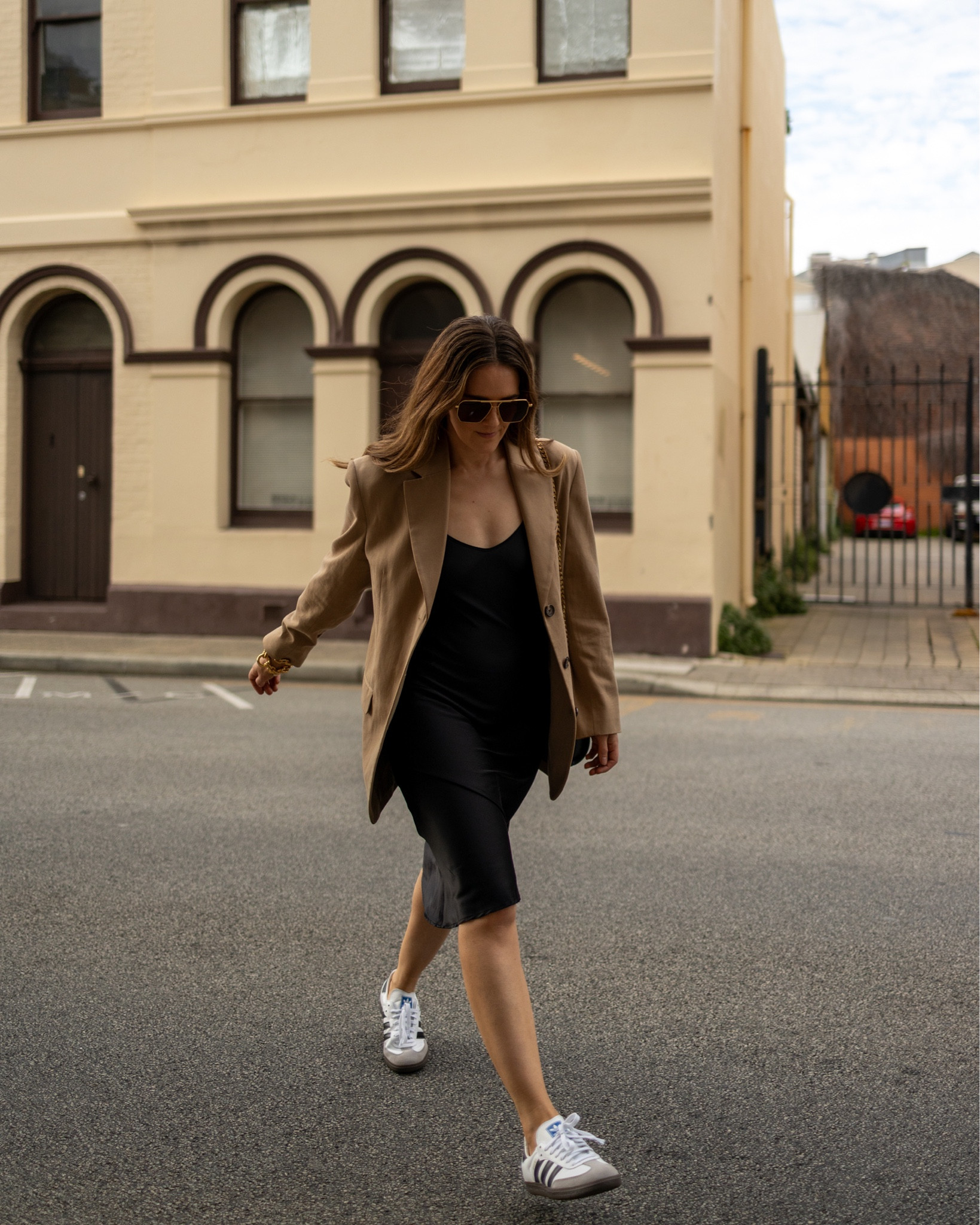 Silk slip dress, oversized blazer and Sambas. A chic look I’ve worn lately. 

#LTKeurope #LTKaustralia #LTKstyletip