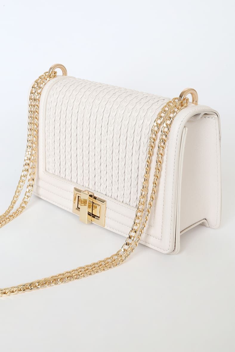 Let's Go Out Later White Braided Crossbody Bag | Lulus (US)