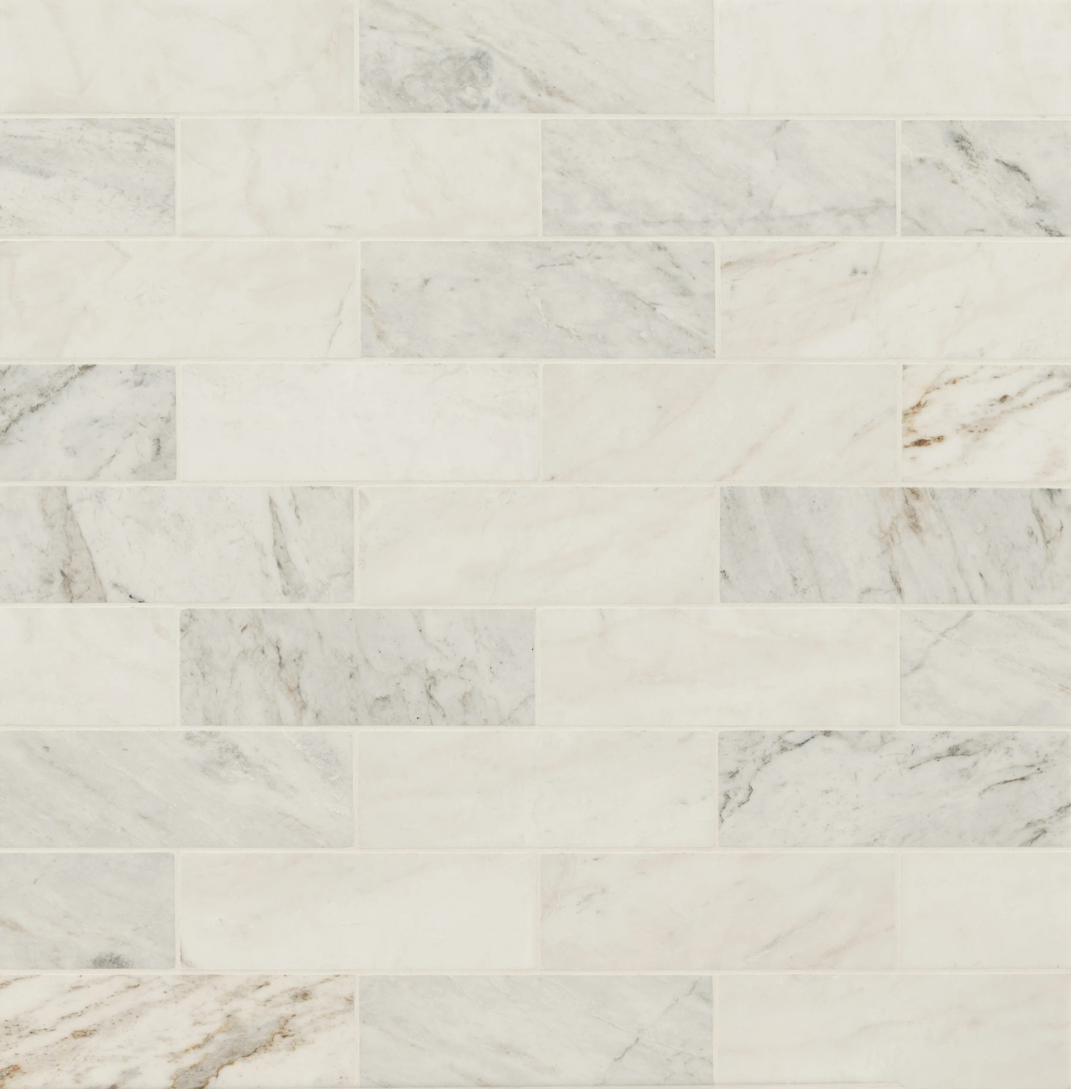 Castella de Blanc 4 in. x 12 in. Honed Marble Subway Floor and Wall Tile | Wayfair North America