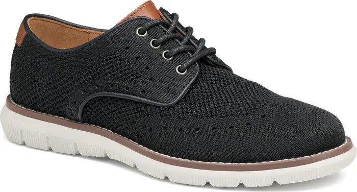 Johnston & Murphy Kids' Holden Knit Wingtip Derby | Nordstrom | Nordstrom