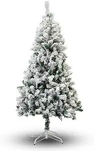 Perfect Holiday Christmas Tree, 4-Feet, Flocked Snow | Amazon (US)