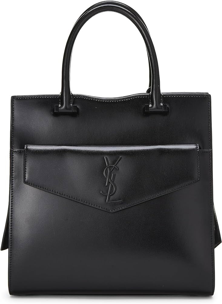 Amazon.com: Yves Saint Laurent, Pre-Loved Black Calfskin Uptown Tote Small, Black : Luxury Stores | Amazon (US)