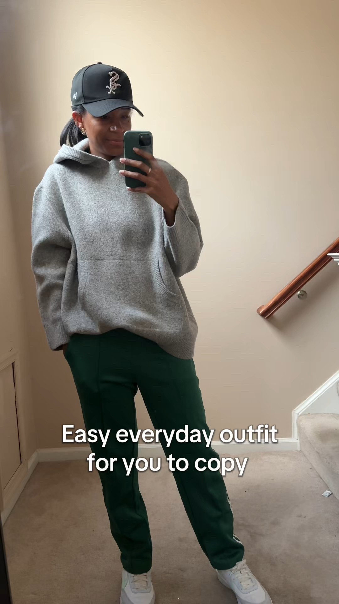 The perfect winter outfit if you are looking for lounge wear vibes. 

Sizing Info: 
Sweater Hoodie is unlinkable form Primemark but I found a lot of other cute options form J.Crew. 

The cutest green track pants from Old Navy. If you are over 5'6" try their tall length.  

 #LTKgrwm #LTKootd #LTKSeasonal