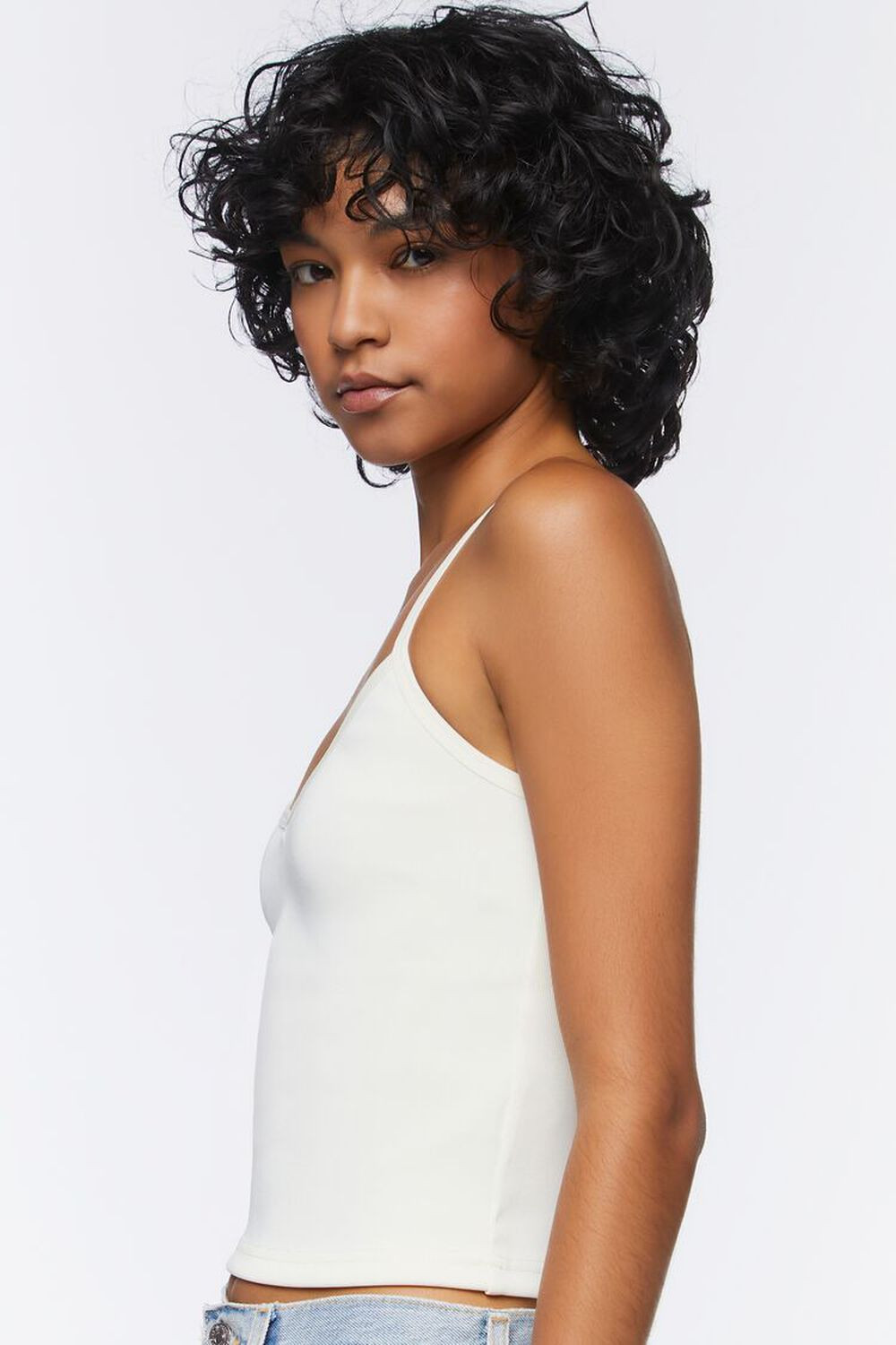 Fitted V-Neck Cami | Forever 21 | Forever 21 (US)
