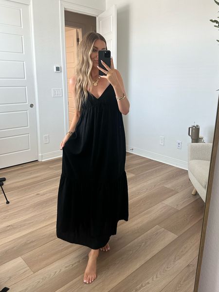 Black maxi on sale for $25!! Wearing a small 