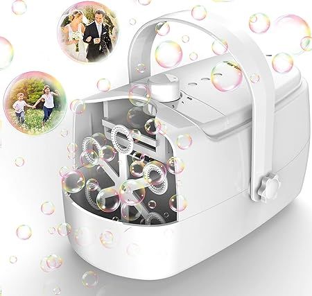 Bubble Machine Durable Automatic Bubble Blower, 4800+ Bubbles Per Minute Bubbles for Kids Toddler... | Amazon (US)