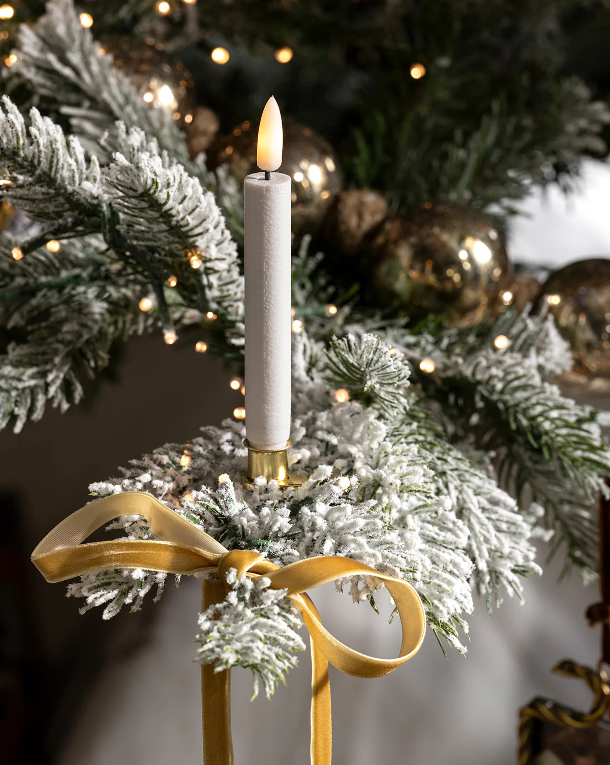 LED Candle Lights with Brass Clip (Set of 10) | McGee & Co. (US)