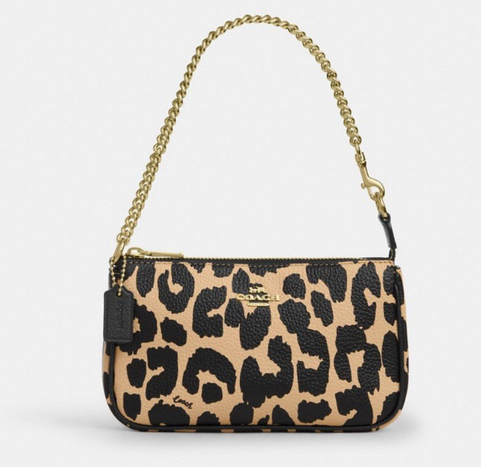 NWT Coach Nolita 19  In Canvas  Leather With Leopard Print | eBay US