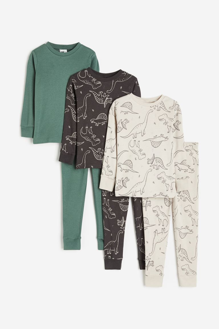 3-pack Cotton Jersey Pajamas | H&M (US + CA)