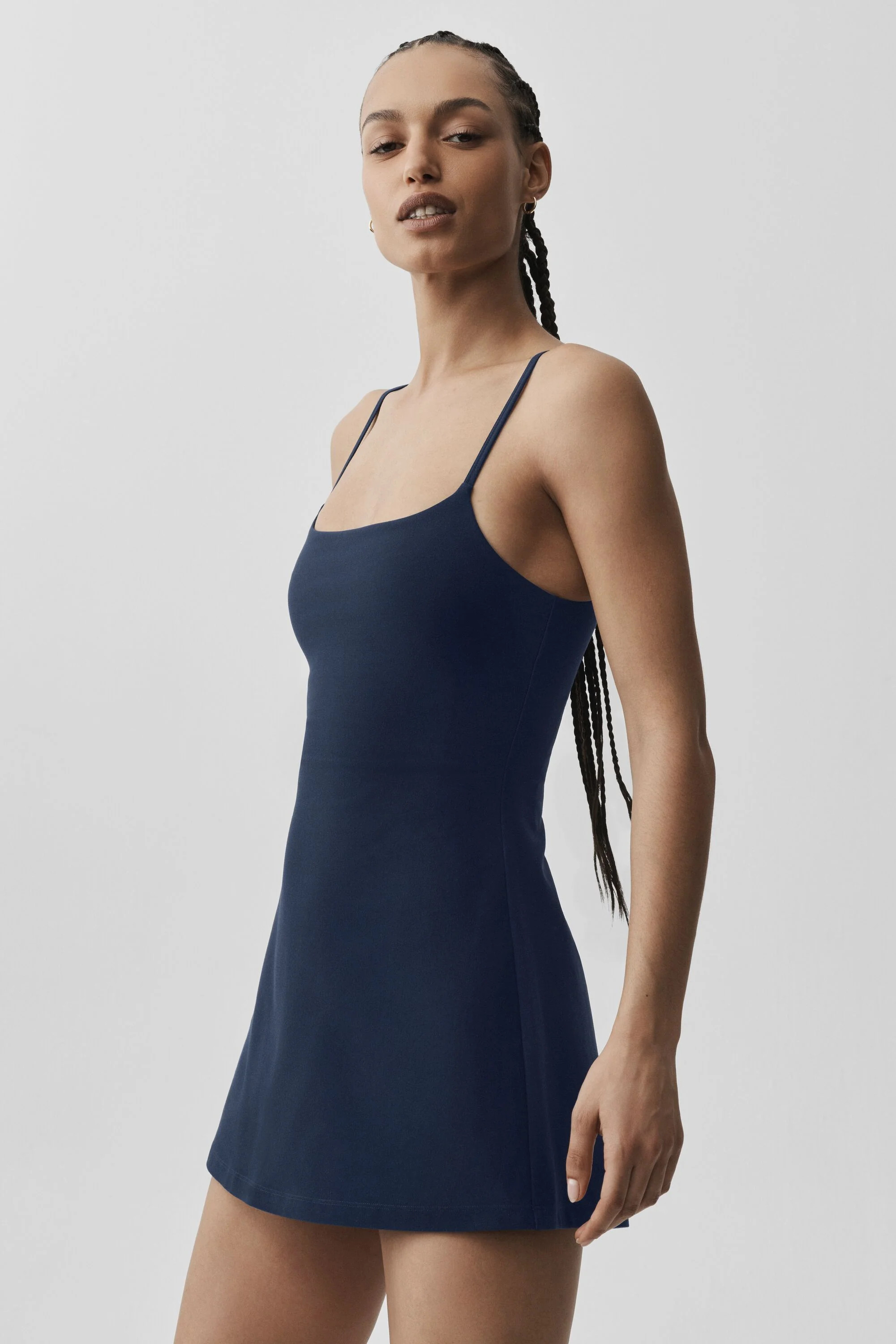Alo Yoga� | Alosoft Encore Tennis Dress in Navy Blue, Size: Small | Alo Yoga