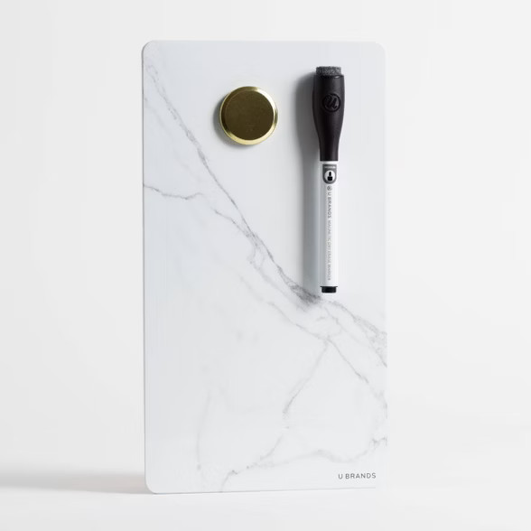 U Brands 5.5"x10" Magnetic Dry Erase Board Frameless | Target