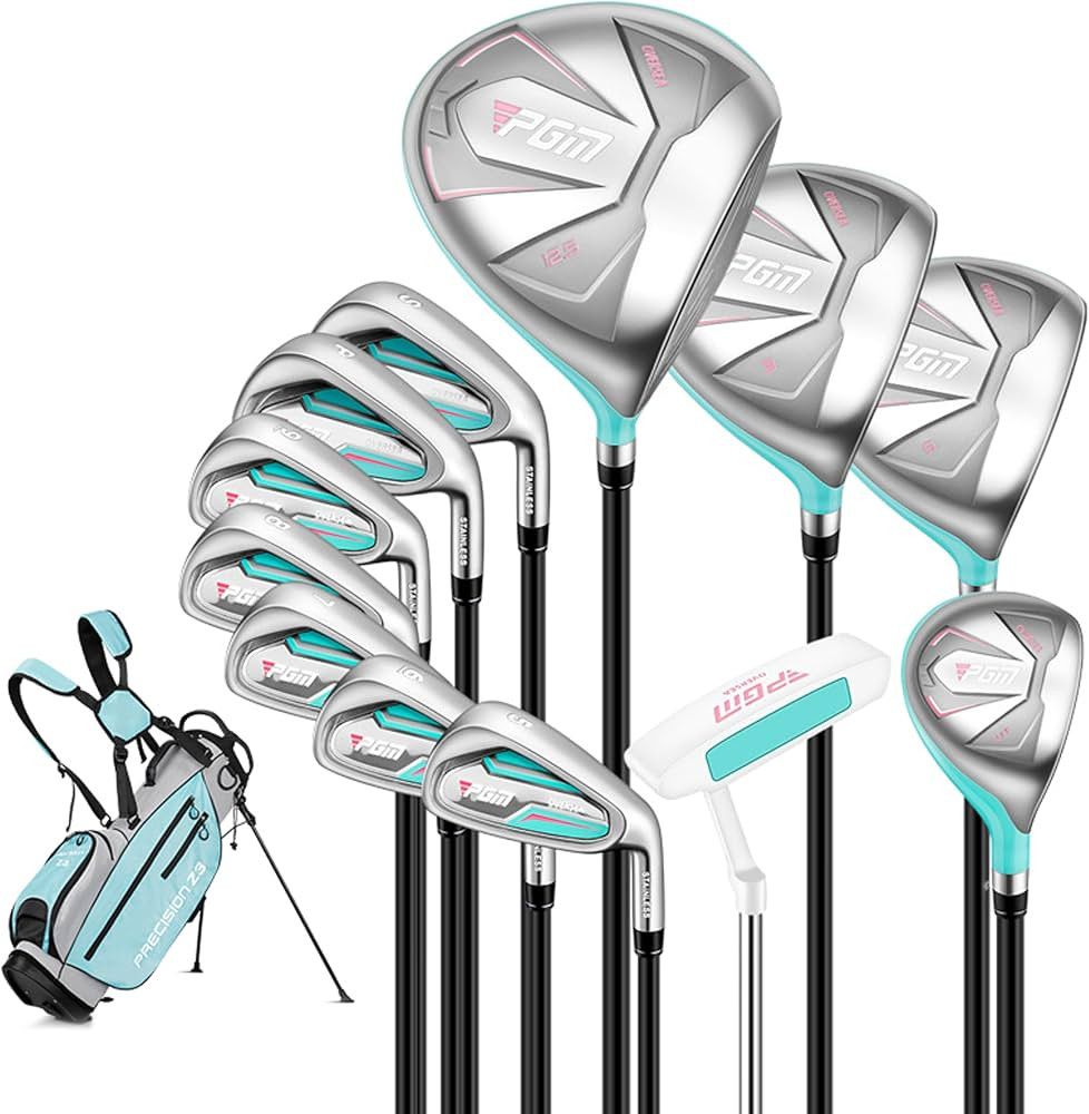 PGM Women's Oversea 9/12 Pieces Complete Golf Club Set with High-Strength Thin Face Design 460cc ... | Amazon (US)