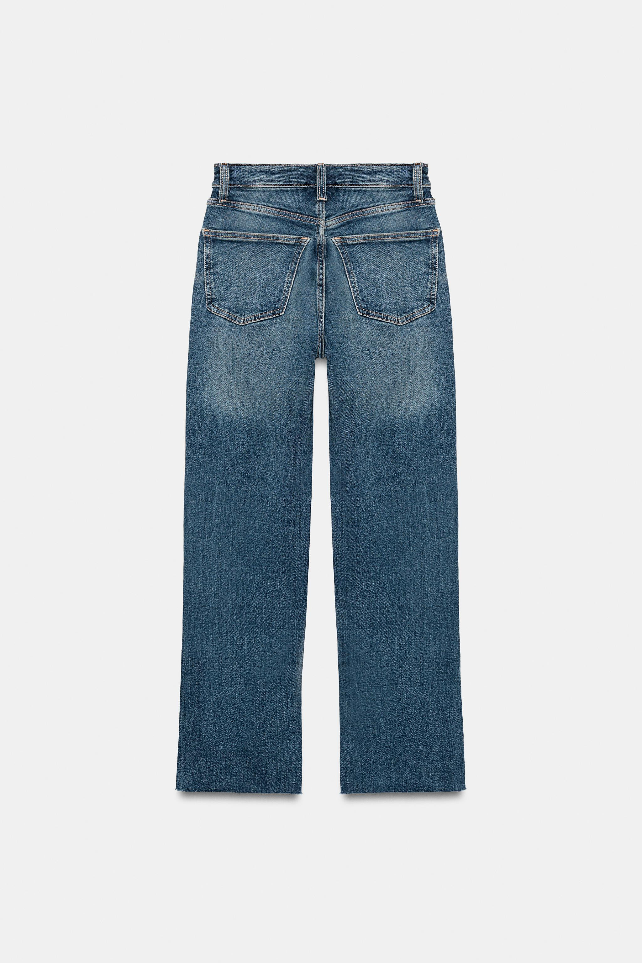 TRF HIGH-WAIST CROPPED FLARE JEANS | Zara US