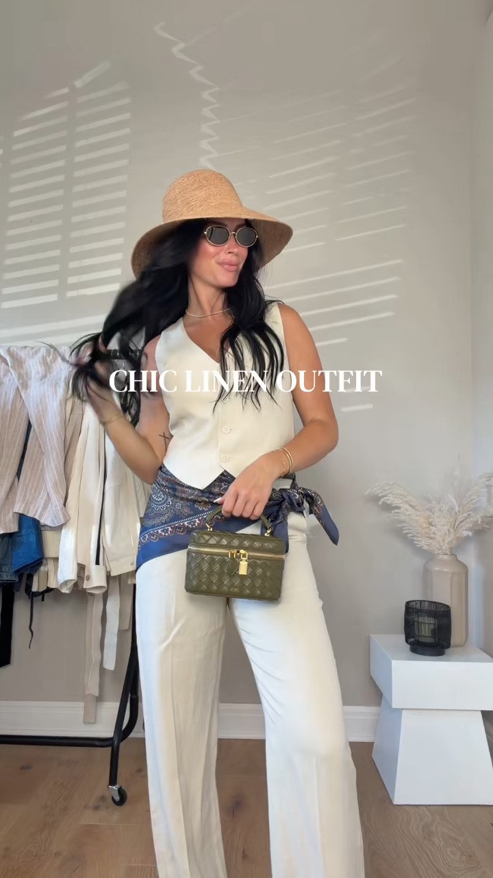 Obsessed with linen! I will have all my outfit details 🔗 on my LTK.

My sizing 5’7, 145lbs, 32dd
I’m wearing size 6 in both 

@Aritzia

#LTKgrwm #LTKootd #LTKSaleAlert