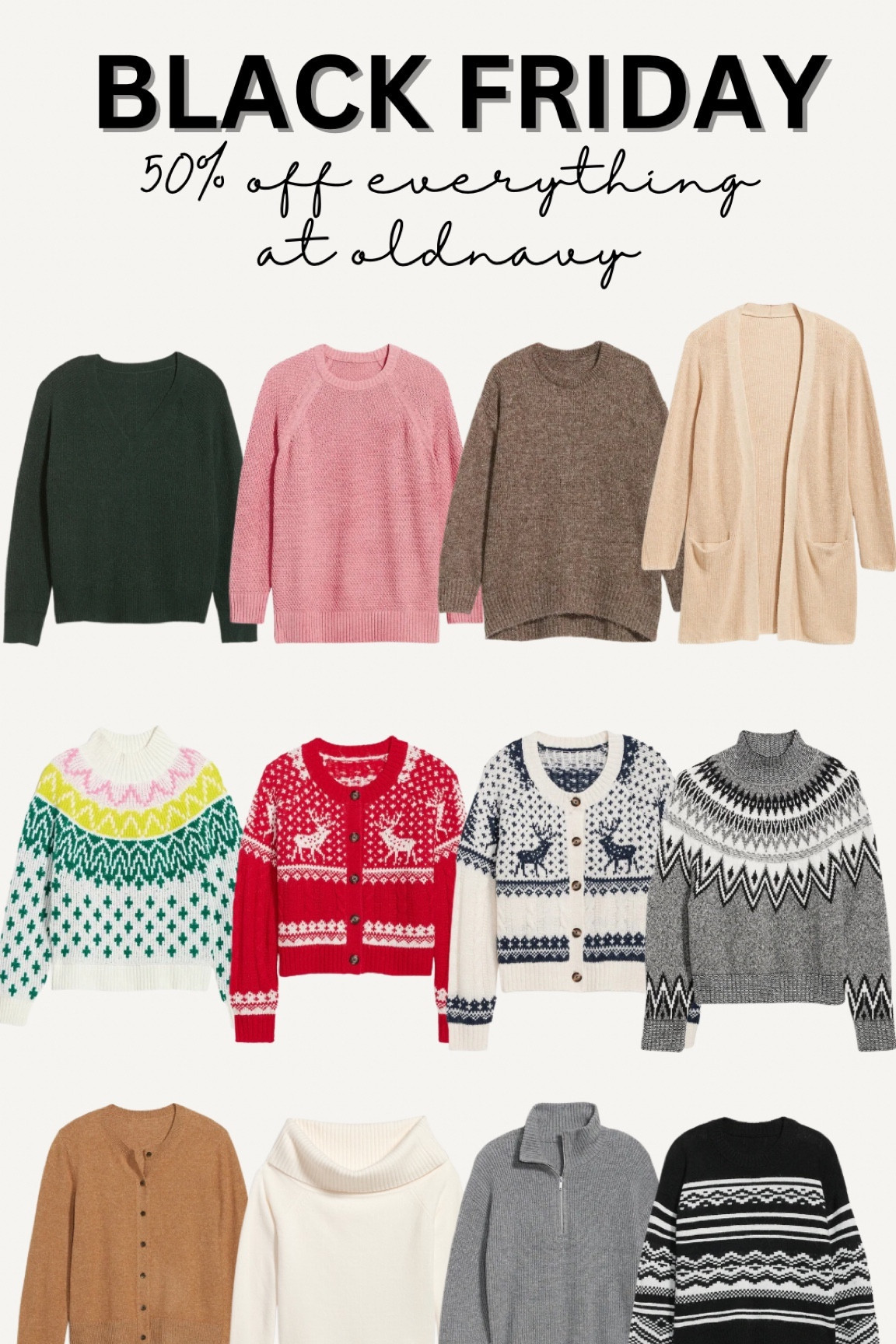 Black Friday deals 🎉 Oldnavy 50% off everything! 

#LTKHoliday #LTKsalealert #LTKSeasonal