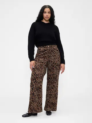 High Rise Stride Corduroy Wide-Leg Pants | Gap (US)
