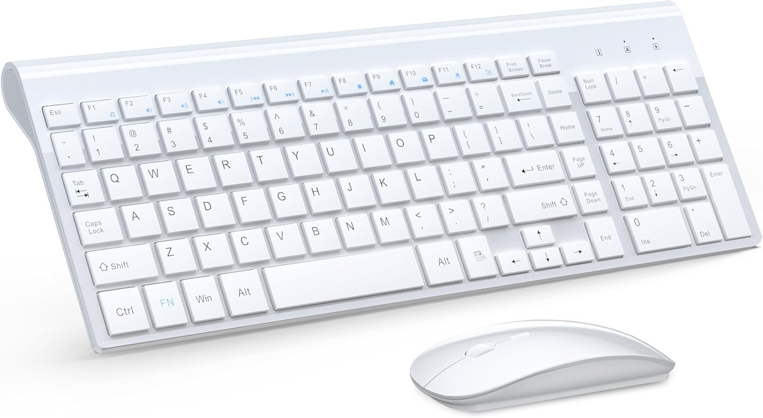 Wireless Keyboard and Mouse Ultra Slim Combo, TopMate 2.4G Silent Compact USB 2400DPI Mouse and S... | Amazon (US)