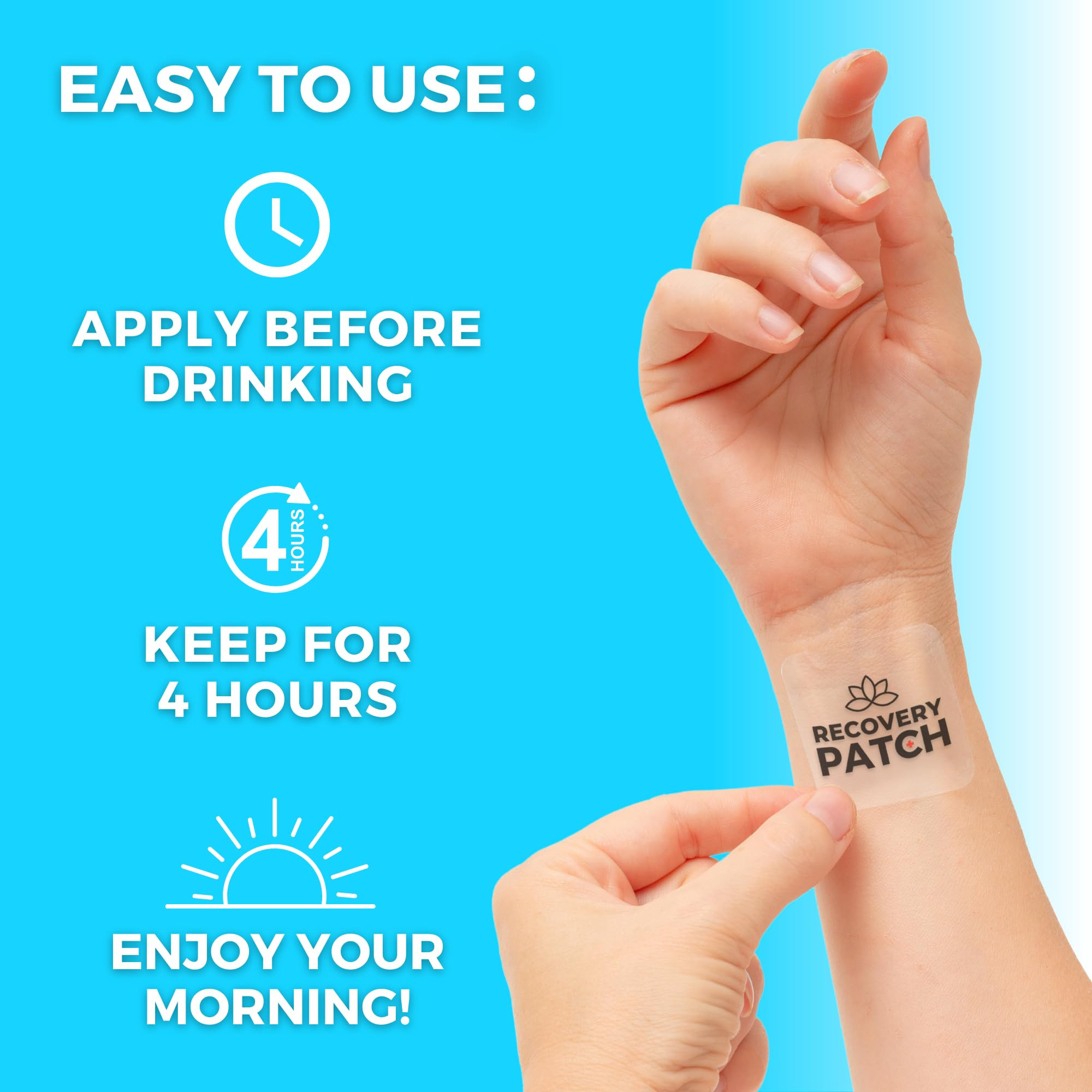 Recovery Patches 28 Pack - Wake Up Refreshed & Energized with Our 100% Natural Ingredients Patch ... | Amazon (US)