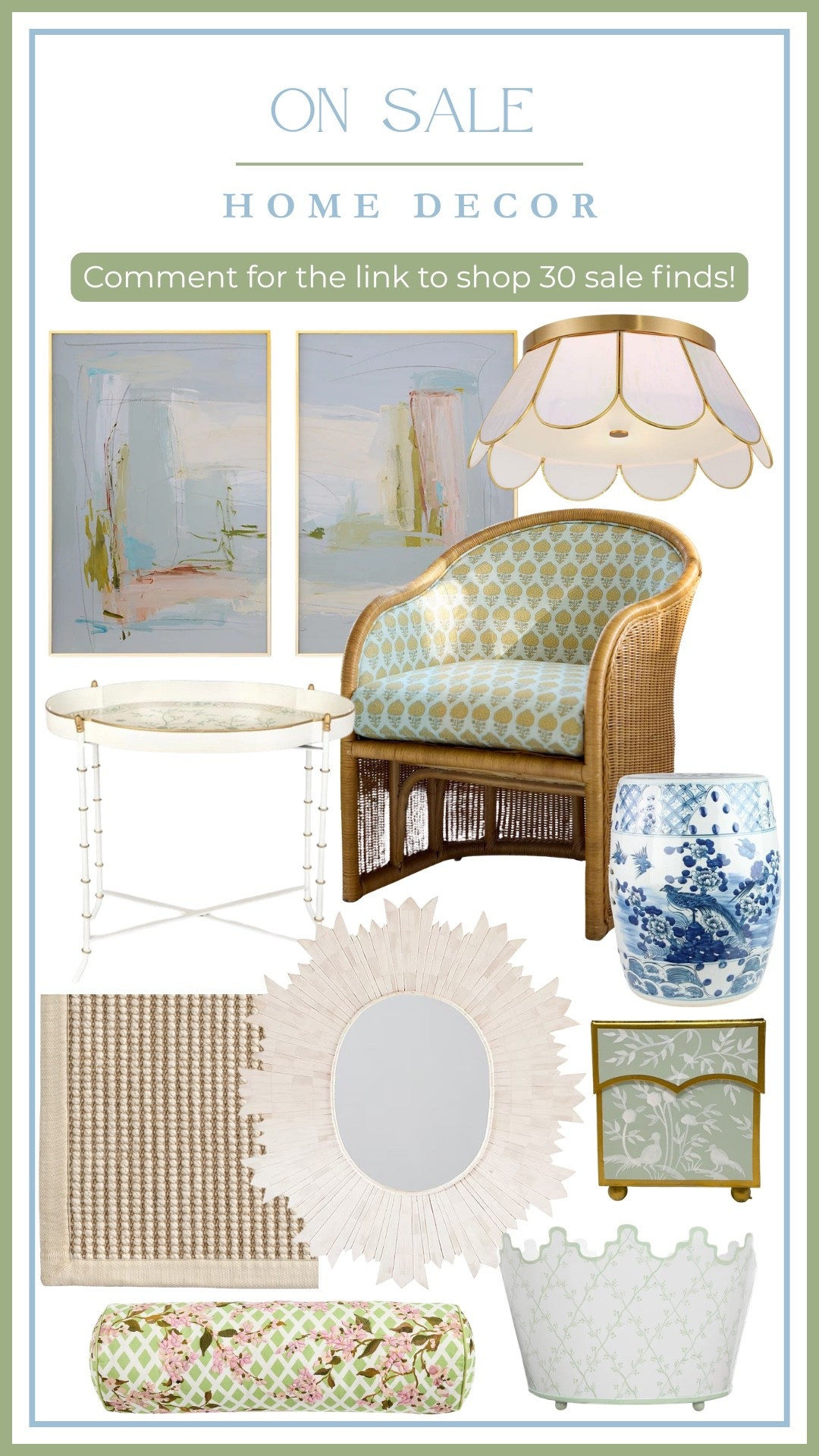 So many great home decor finds on sale! Perfect for an affordable, classic and colorful living room design! 

Classic living room decor | traditional living room decor | Grandmillennial living room decor | home decor on sale | affordable home decor | sale finds | preppy home decor | colorful home decor

#LTKHome #LTKSaleAlert