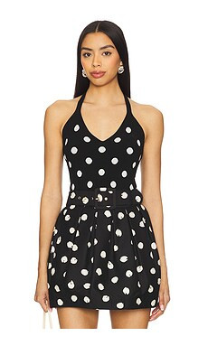 Cara Cara Tanya Top in Spot Black Egret from Revolve.com | Revolve Clothing (Global)
