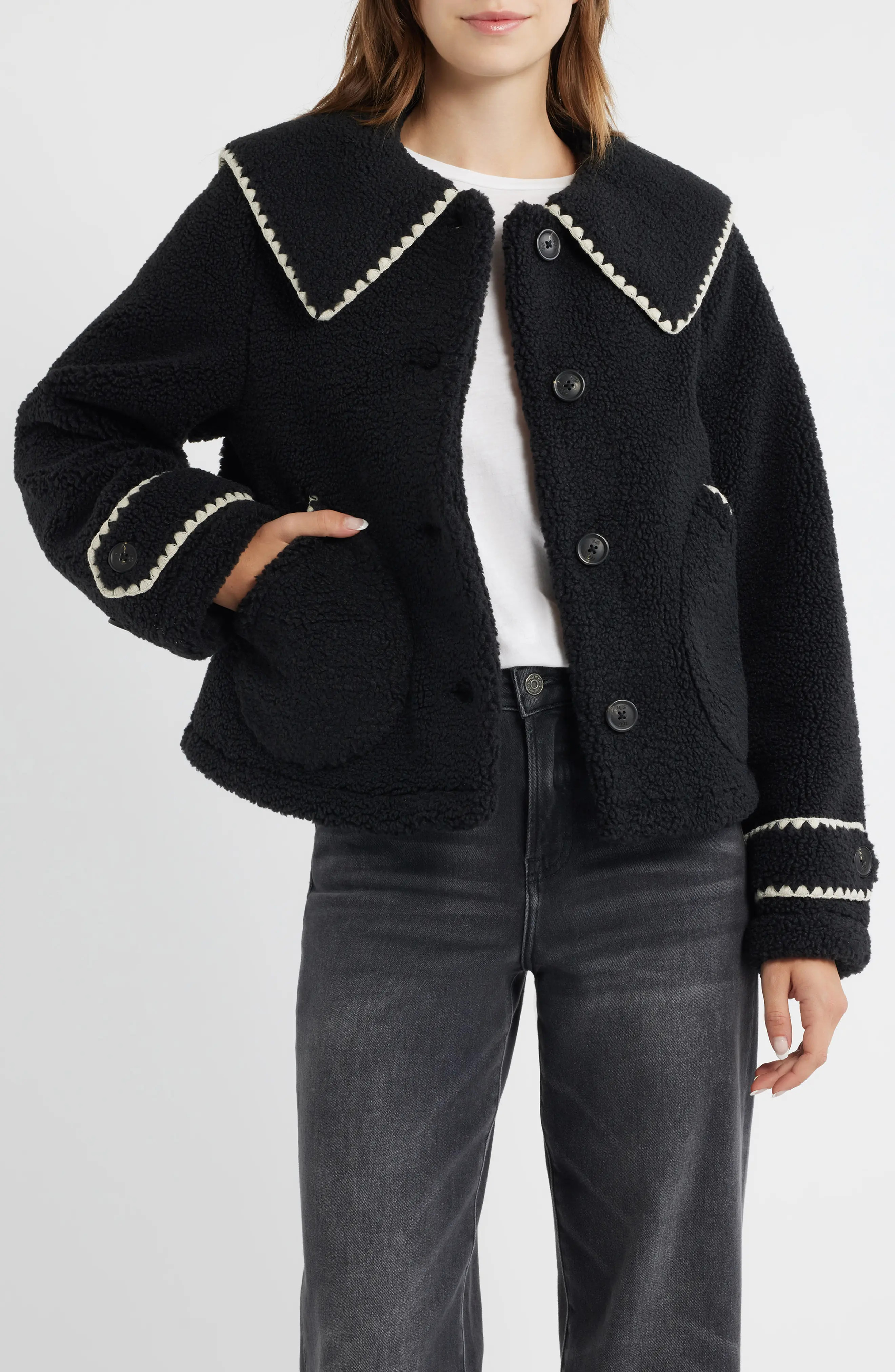 UGG\u00ae Nikia Fleece Jacket (Women) | Nordstrom | Nordstrom
