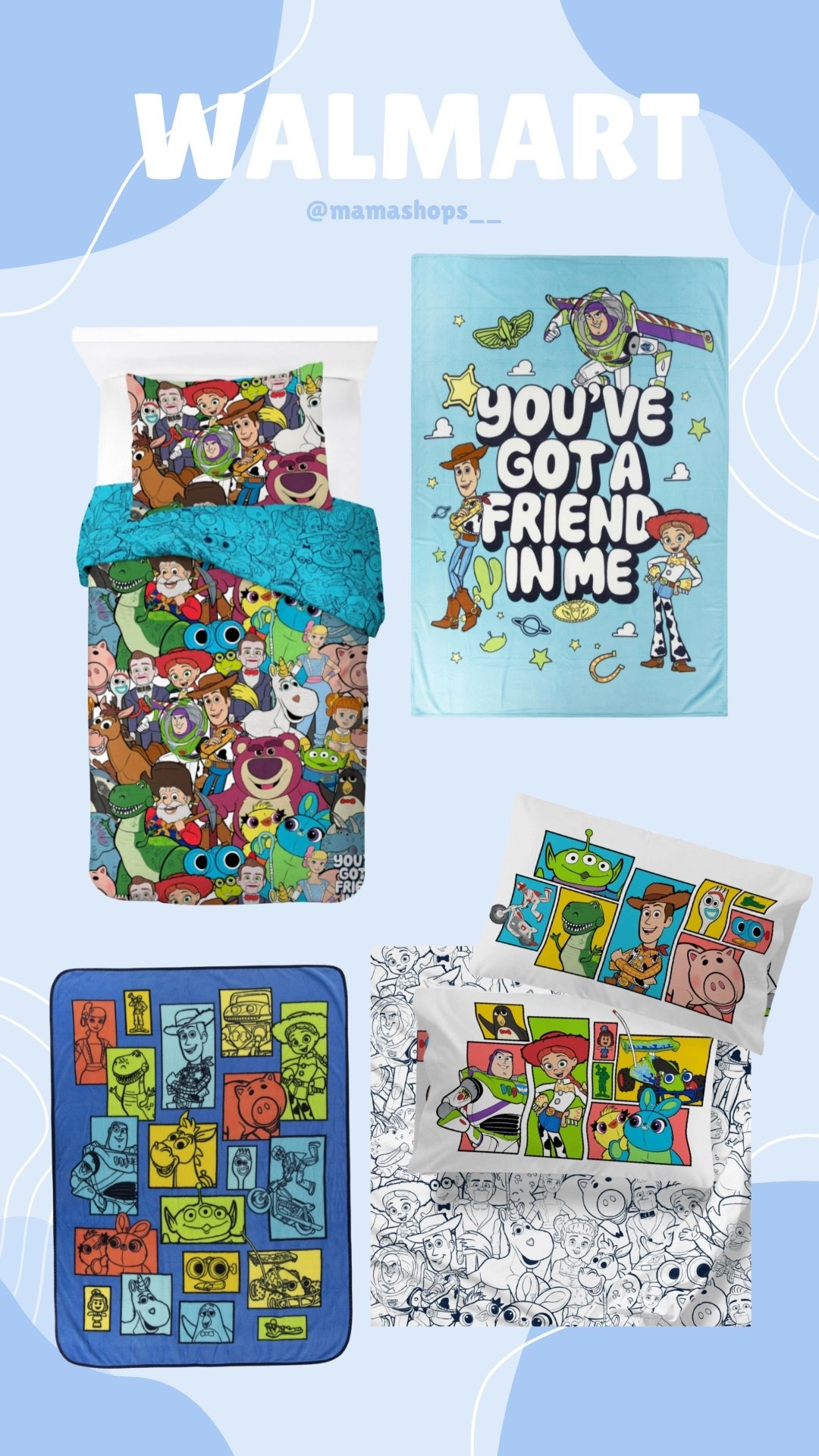 Favorite character bed sheets & pillow cases, go check them out!

At Walmart 
Links are here, will add what isn’t when available ✨

#LTKKids #LTKHome