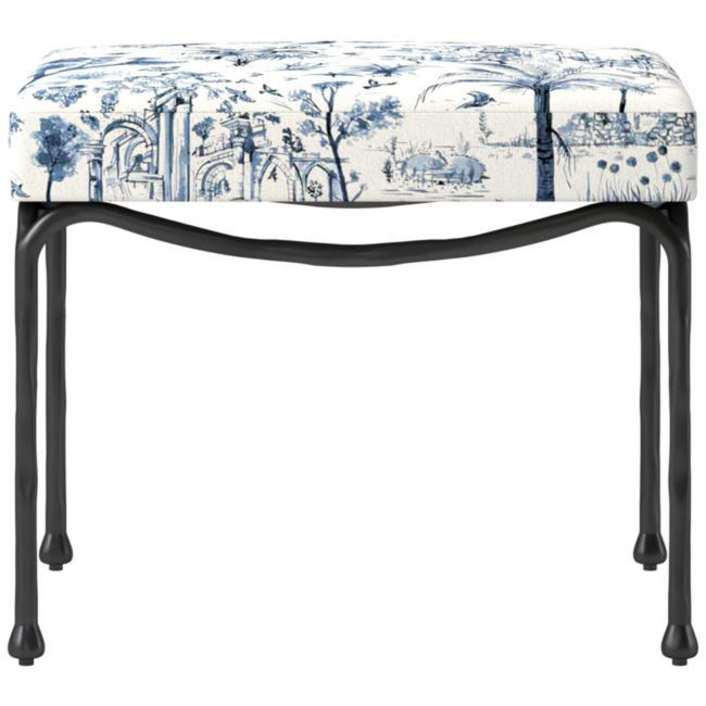 Journey Stool Landscape Blue | CB2