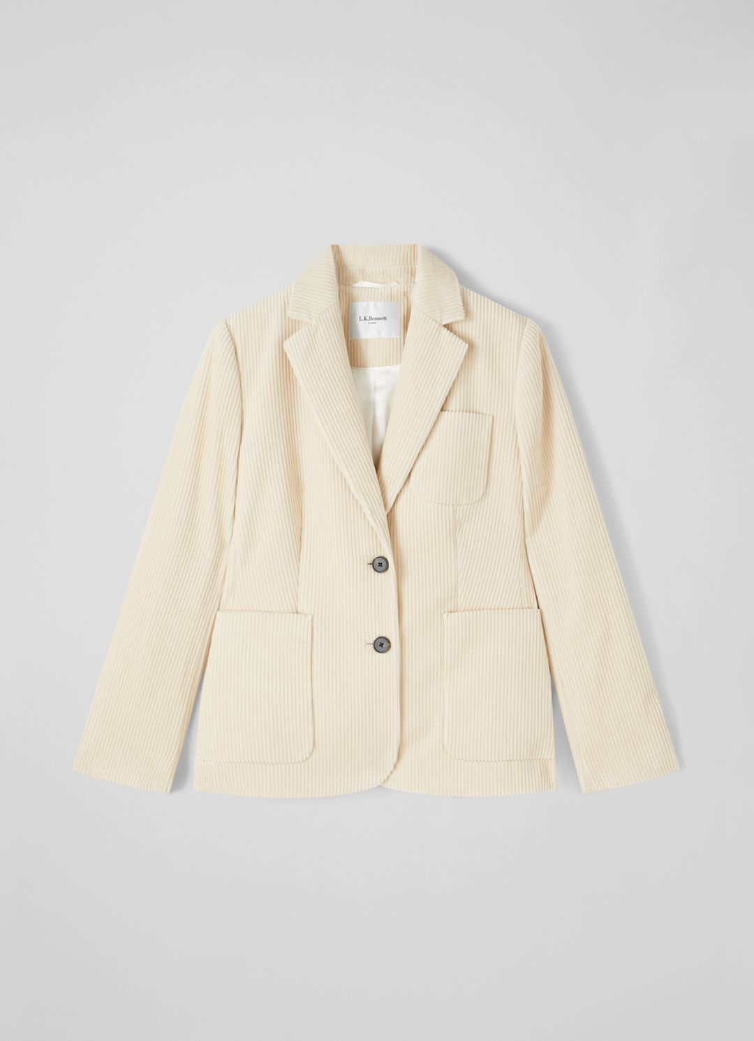 Savannah Cream Cotton Cord Jacket | L.K. Bennett (UK)