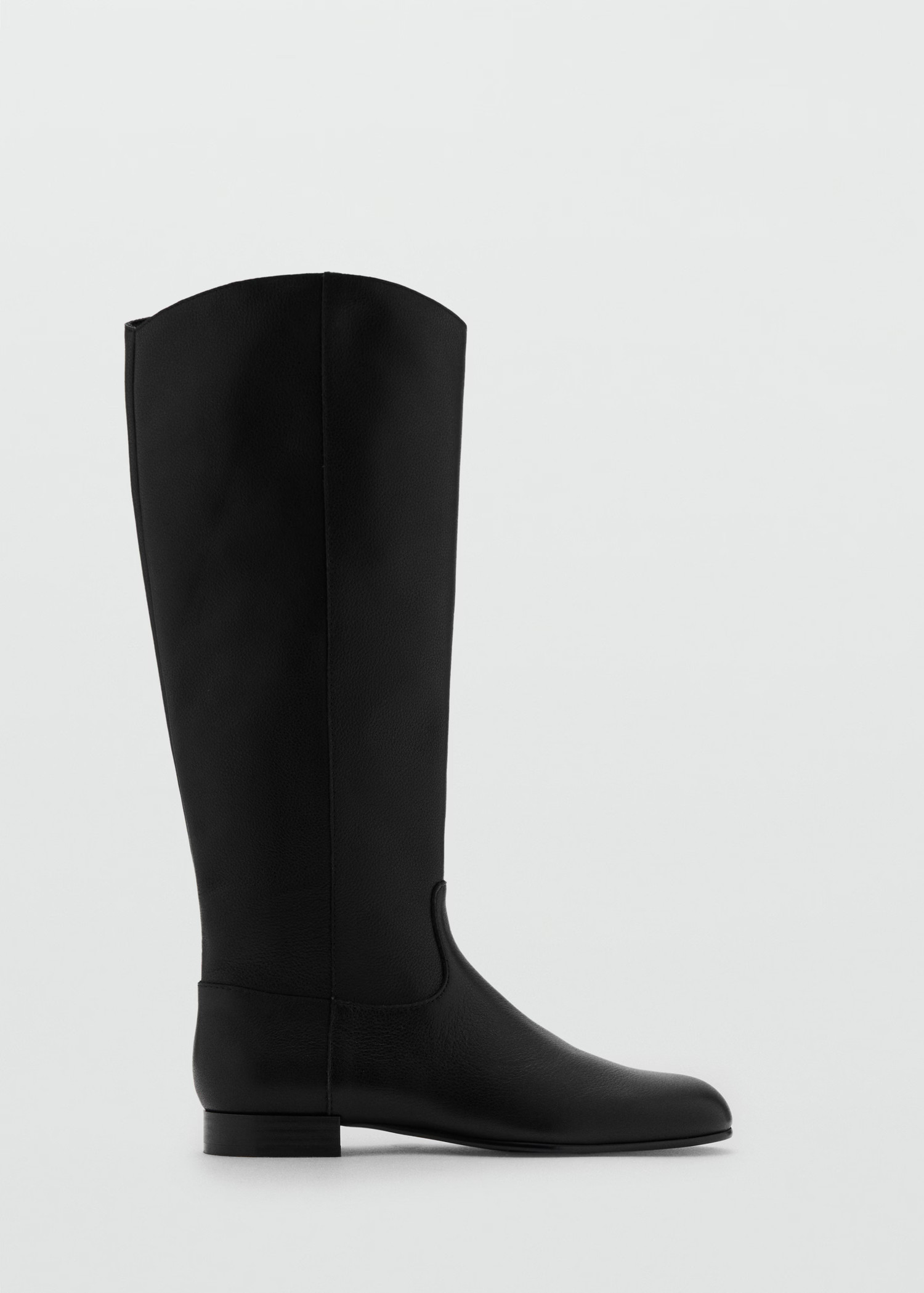 Zipper leather boots | MANGO (UK)