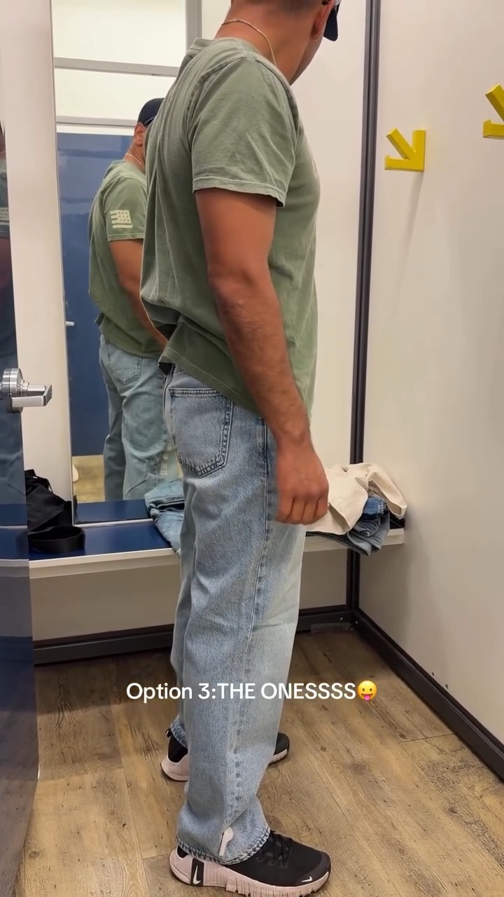 Option 1: loose jeans 
Option 2 & 3: 90s loose jean