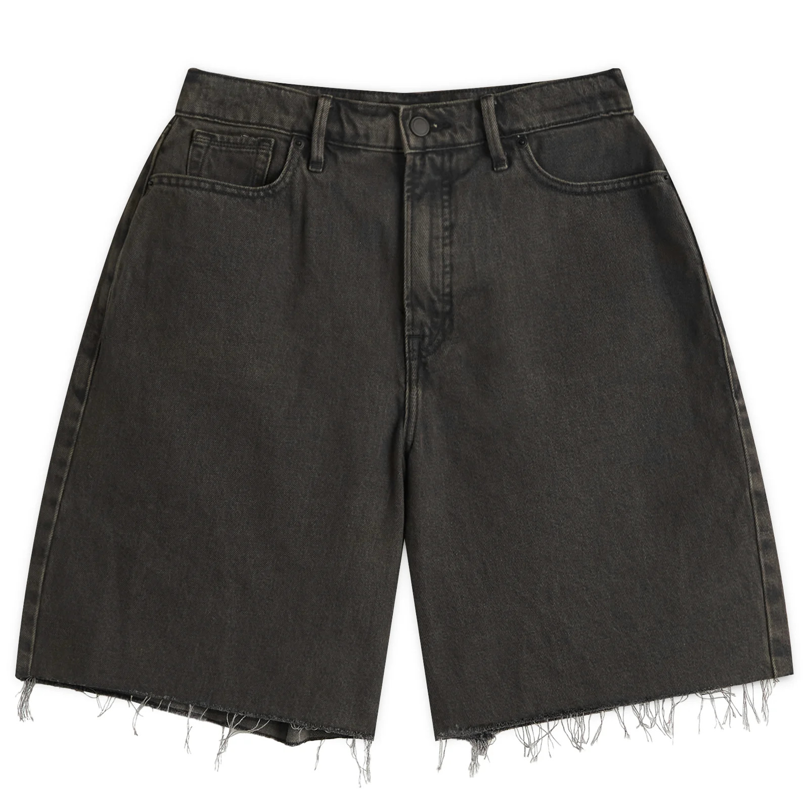 Good American Women's Good Extreme Barrel Shorts in Black, Size UK 6 | END. Clothing