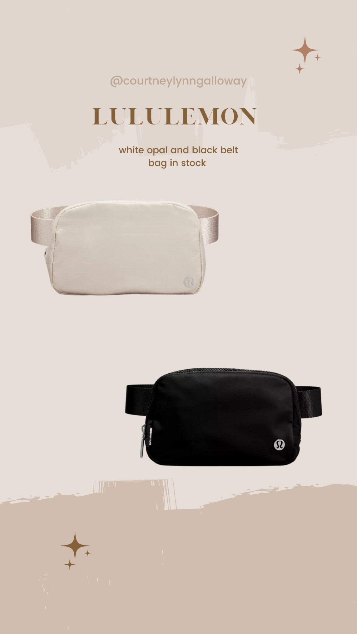 Lululemon belt bag in stock in black and white opal! Get them in time for Christmas!

#beltbag #lululemon #restock

#LTKSeasonal #LTKHoliday #LTKGiftGuide