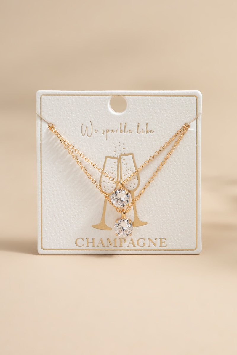 Sparkle Like Champagne Carded Necklace Set | Francesca's