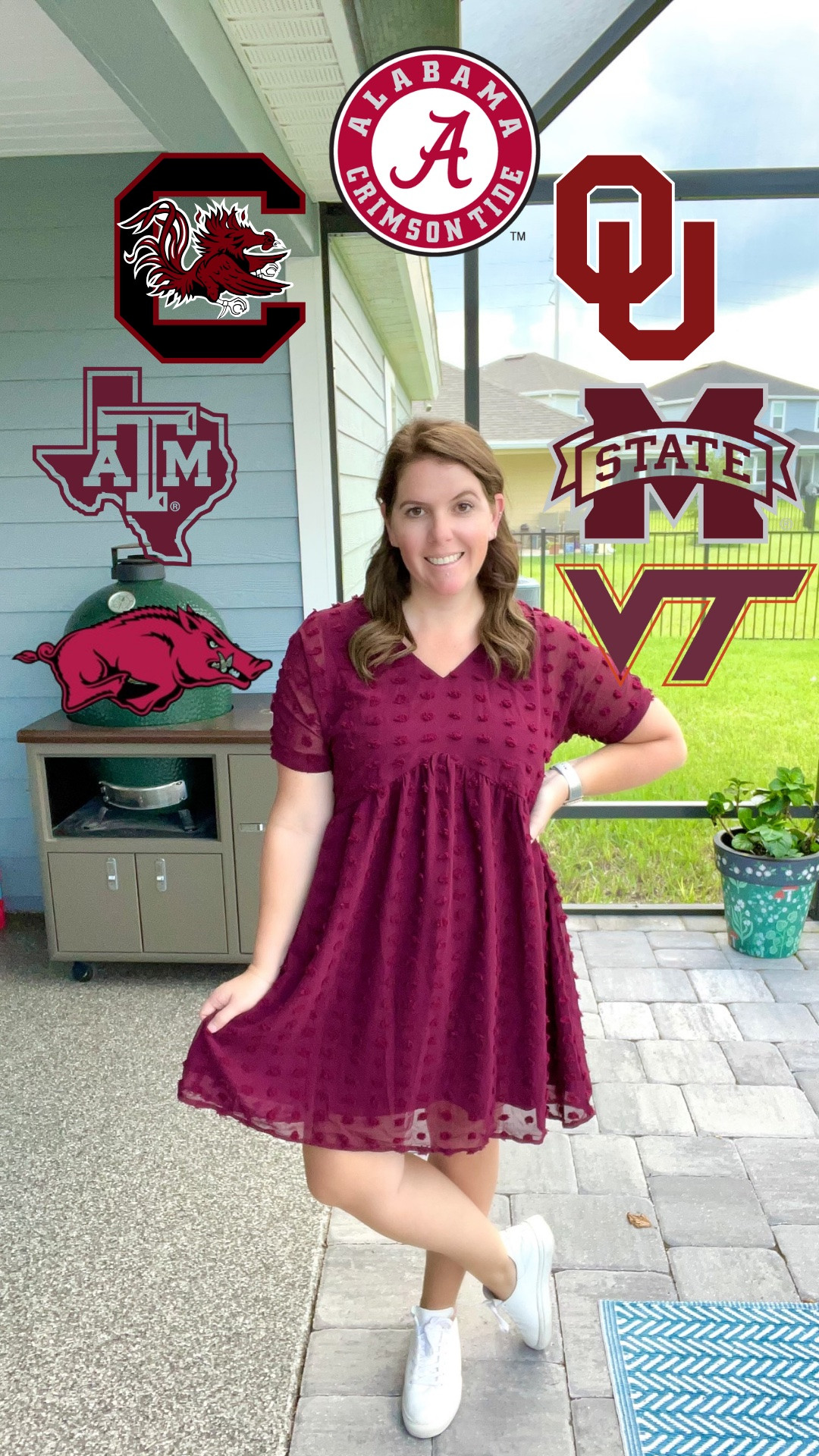 The perfect dress for anyone whose team color is between burgundy and crimson! The dress is lightweight and perfect to take you from the stadium to a watch party! The dress runs TTS and it’s under $50!

#LTKSaleAlert #LTKMidsize #LTKootd