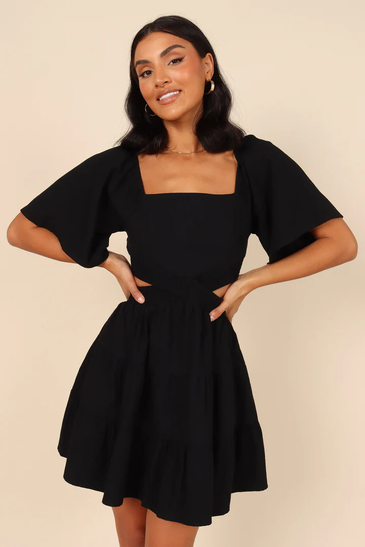 Claudette Midi Dress - Black | Petal & Pup (US)