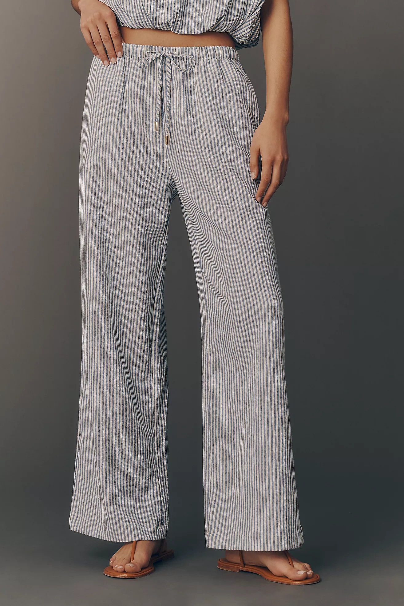 Bishop + Young Seersucker Stripe Pants | Anthropologie (US)