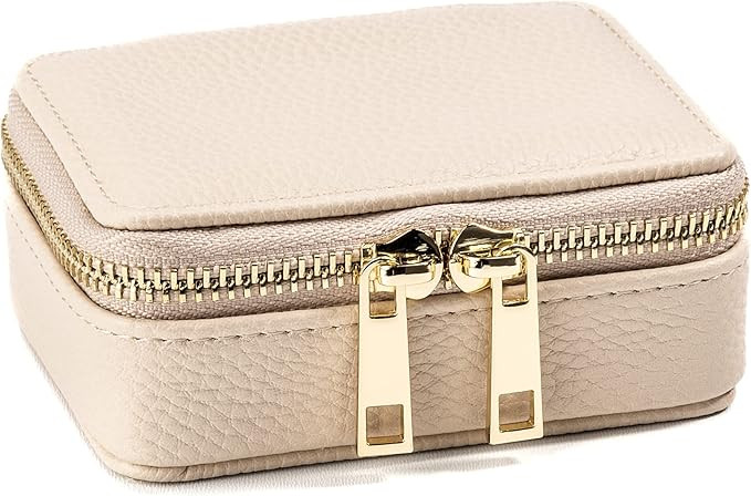 Pill Organizer – Vegan Leather Pill Case with Removable 7-Day Daily Pill Organizer – a Travel... | Amazon (US)