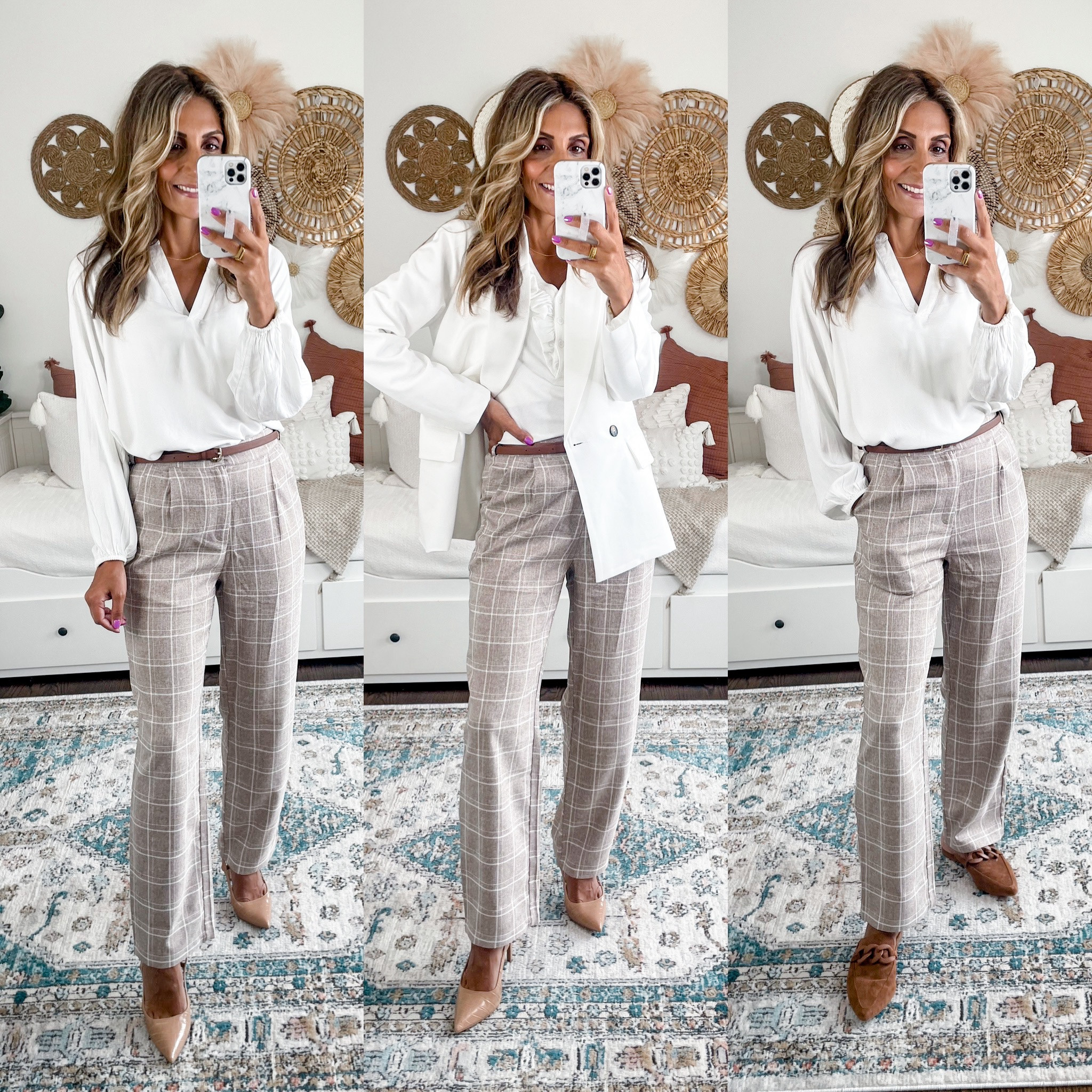 Love these plaid Amazon pants
Size xs, elastic waist band 

#LTKunder50 #LTKstyletip #LTKworkwear