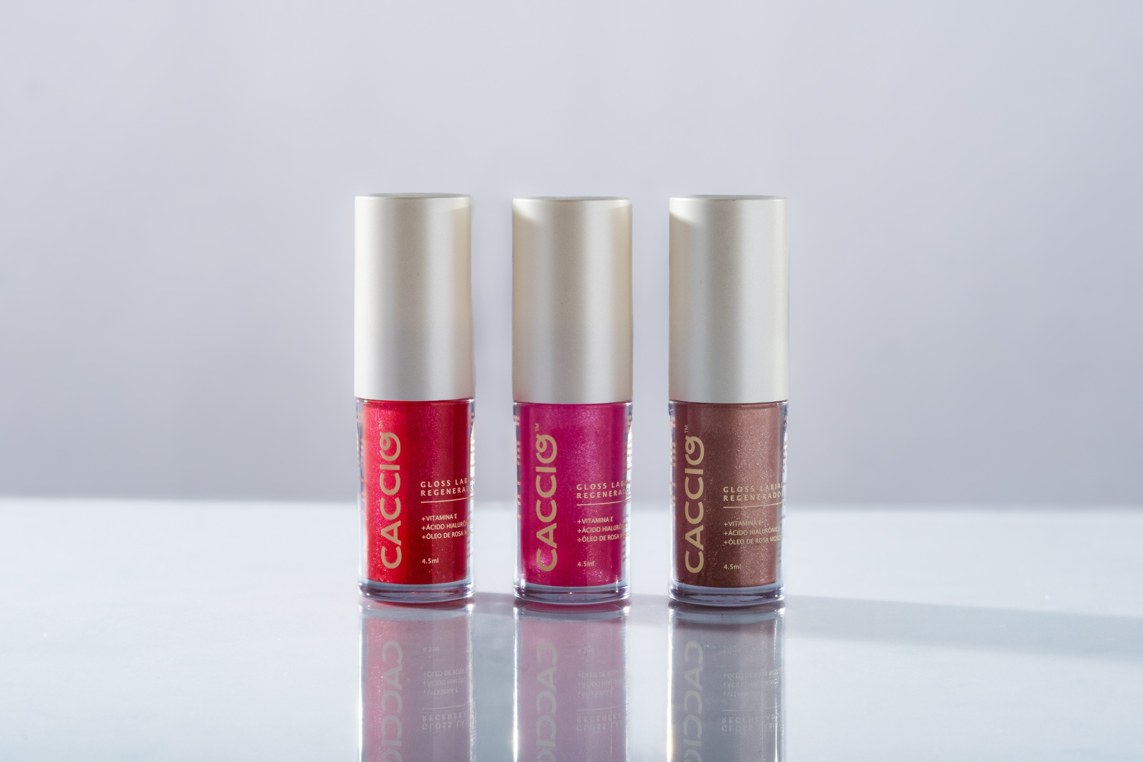 Kit 3 Gloss Labial Regenerador | Caccio Cosméticos | Caccio (BR)