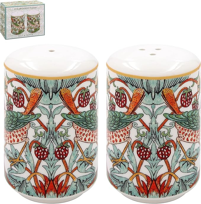 The Leonardo Collection William Morris Strawberry Thief Salt and Pepper Shakers for Home & Restau... | Amazon (US)