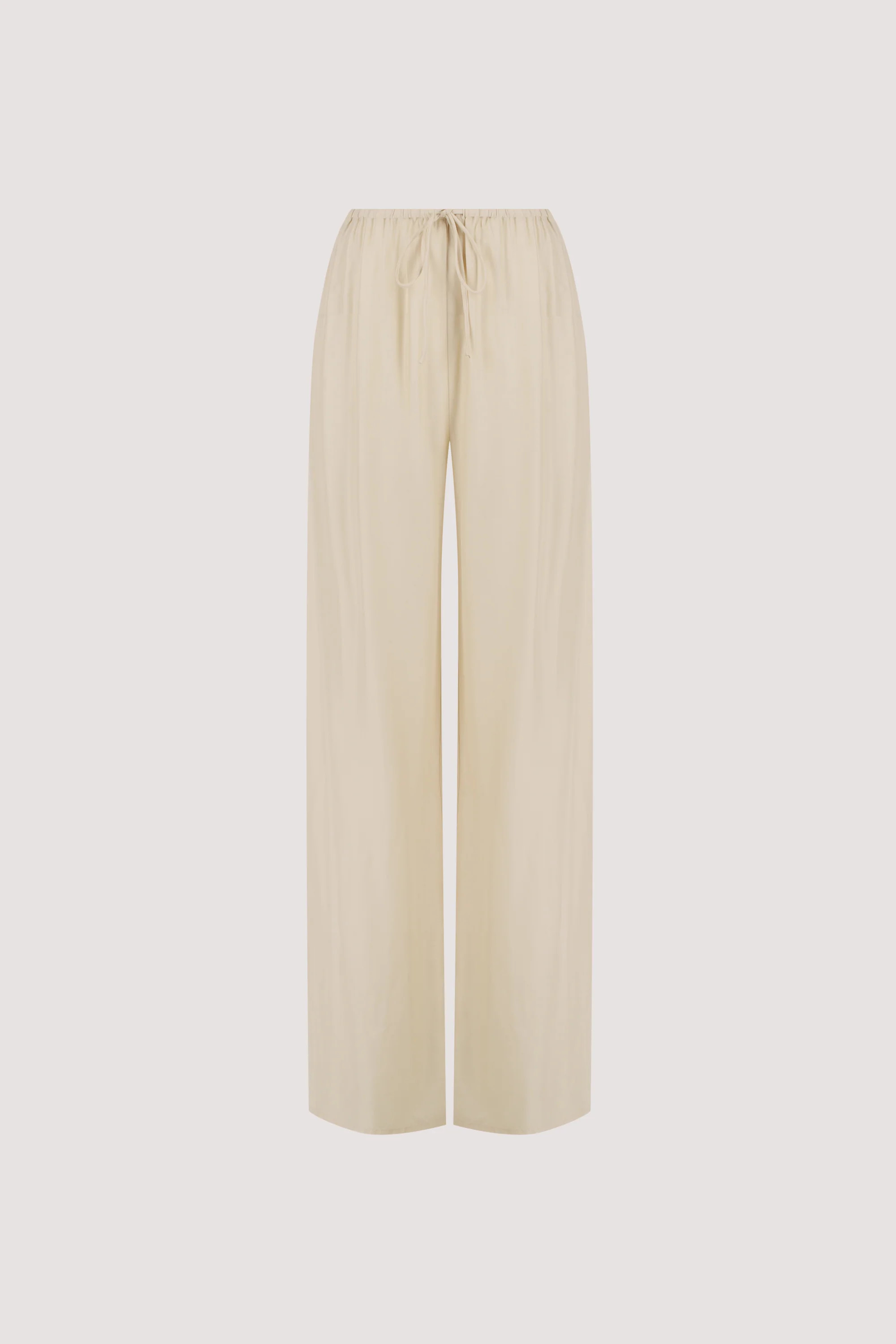 ADDIE STRAW CUPRO DRAWSTRING PANT | DISSH