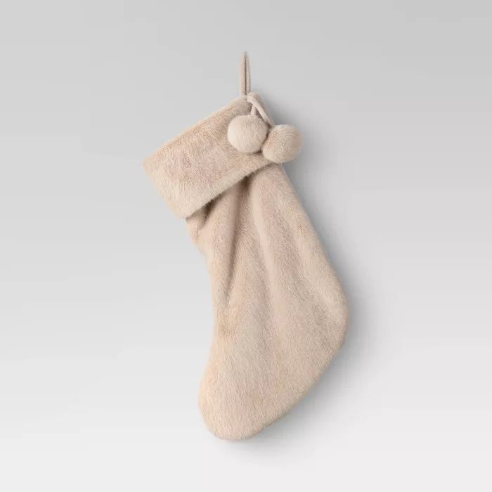 Faux Fur Stocking Tan - Threshold™ | Target