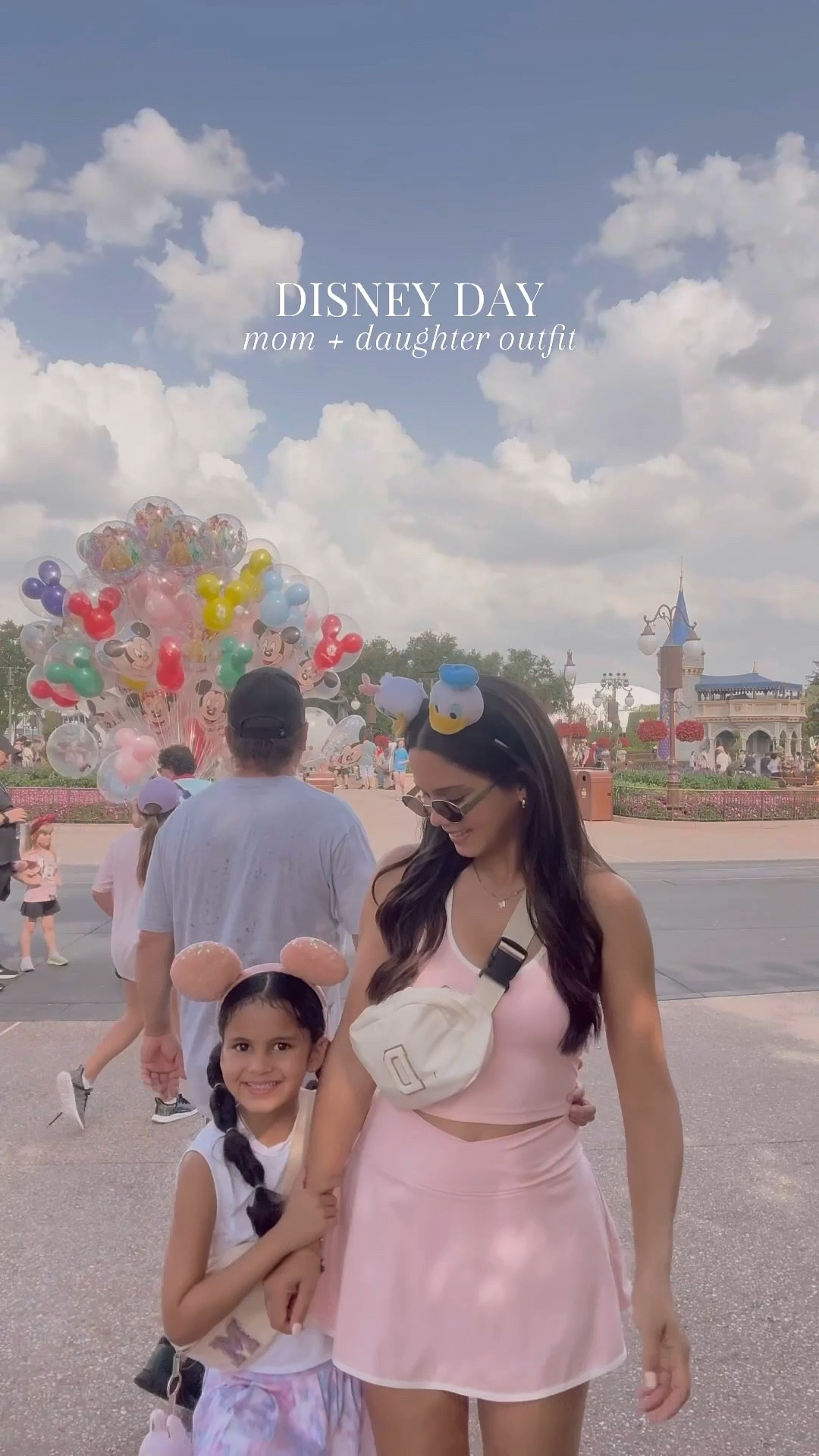 Disney day mom + daughter outfit. My Daisy and Donald headband is from Disney Ever After in Disney Springs! 🐭🩵🌸

#LTKFamily #LTKStyleTip #LTKSeasonal