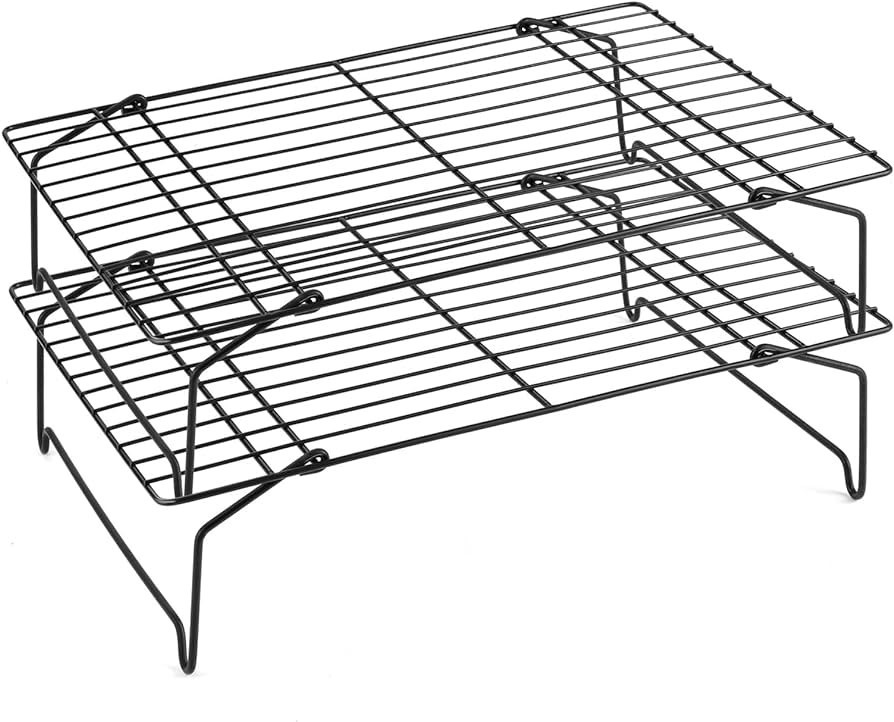 Stackable Cooling Rack Set, P&P CHEF 2-Tier Nonstick Wire Racks for Oven Baking Cooking Roasting,... | Amazon (US)