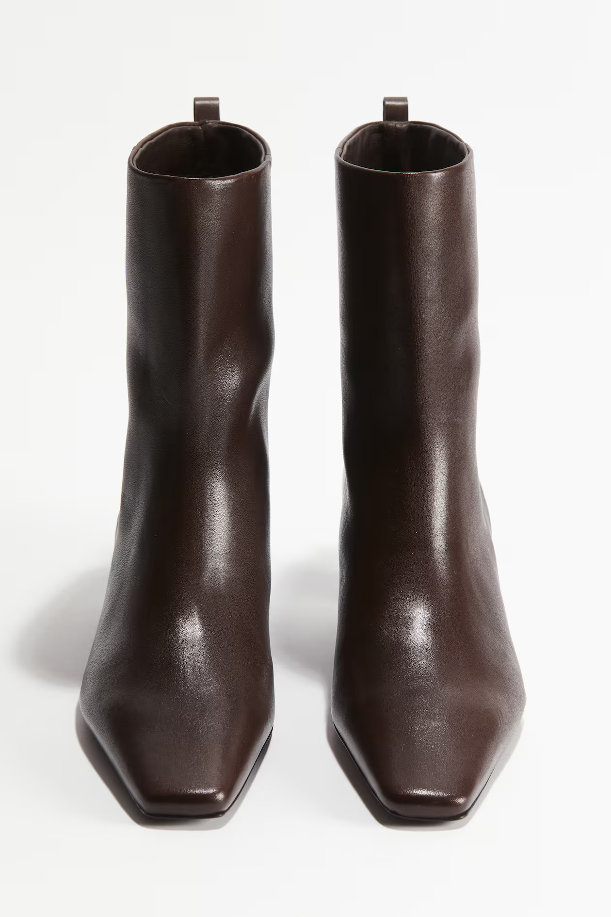 Bottines à talon en cuir | H&M (FR, IT, ES, PT, BE)
