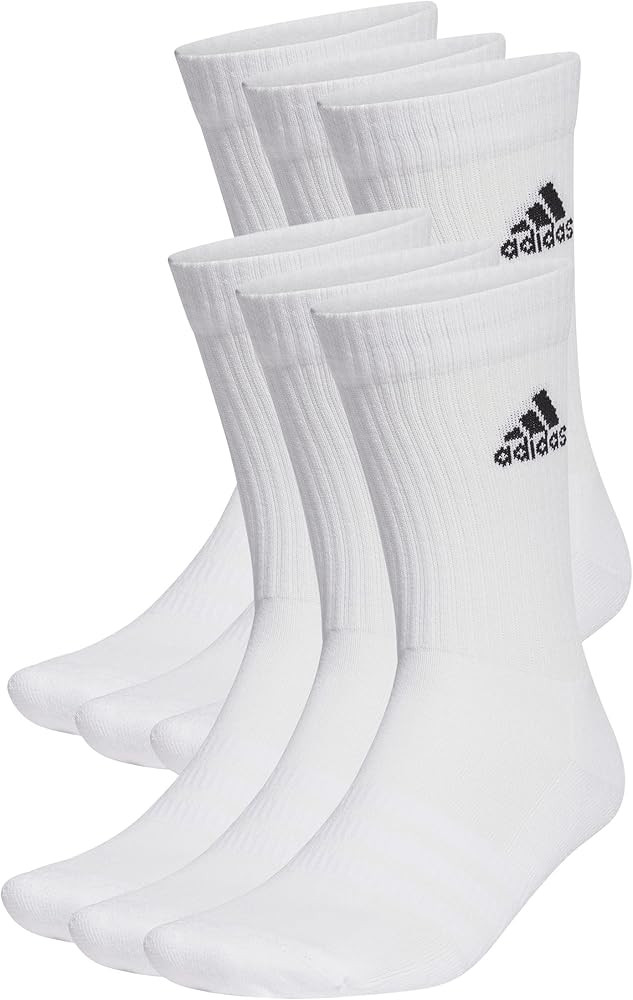adidas Unisex Cushioned Sportswear Crew Socks 6 Pairs Crew Socks (pack of 6) | Amazon (UK)