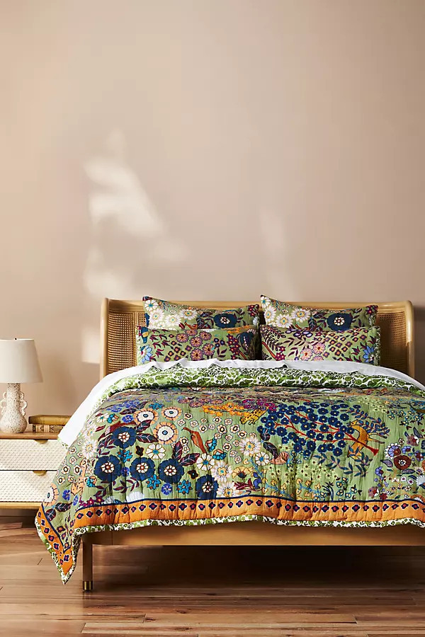 Averill Organic Cotton Printed Quilt | Anthropologie (US)