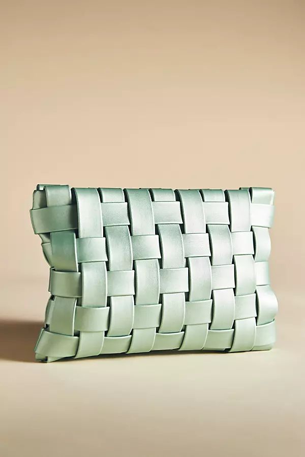 Lindy Woven Clutch By By Anthropologie in Grey | Anthropologie (US)