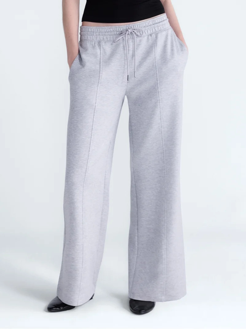 Scoop Women's and Women's Plus Scubaknit Seamed Pants, Regular, Short Lengths, Sizes XS-4X | Walmart (US)